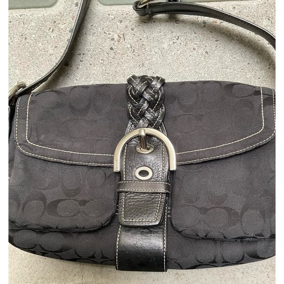 COACH - Y2K Black Braided Soho Satchel - Picture 4 of 5